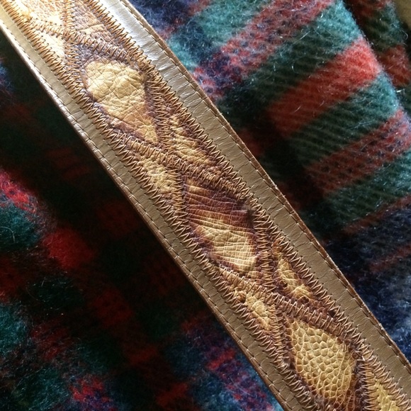 Vintage NOS Brown Ostrich Nocona Western Belt, 32 - Picture 3 of 7